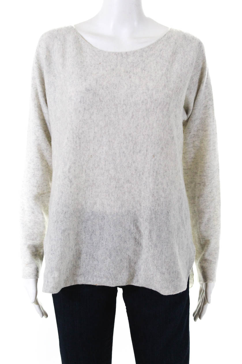 Vince Womens Crew Neck Sweater Light Grey Cashmere Size Small | eBay