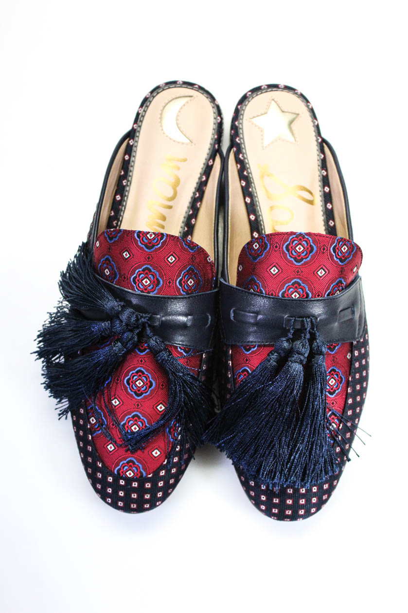 sam edelman tassel mules