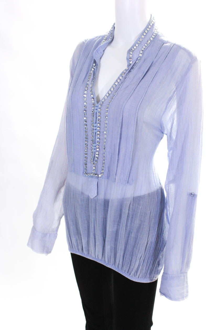 Pleione LC Lauren Conrad Cloth & Stone Womens Tops Blue Red Gray