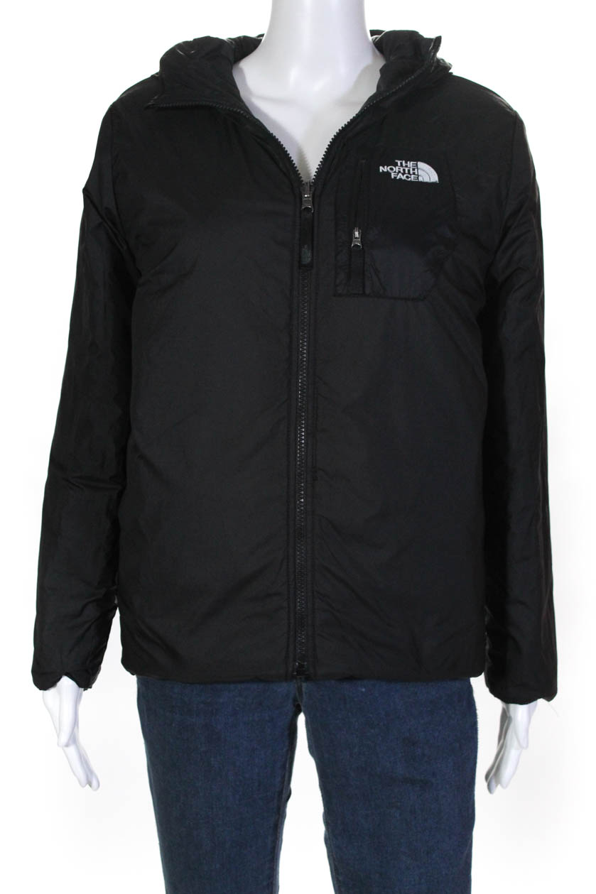 The North Face Childrens Boys Puffer Zip Up Jacket Black Size Large | eBay