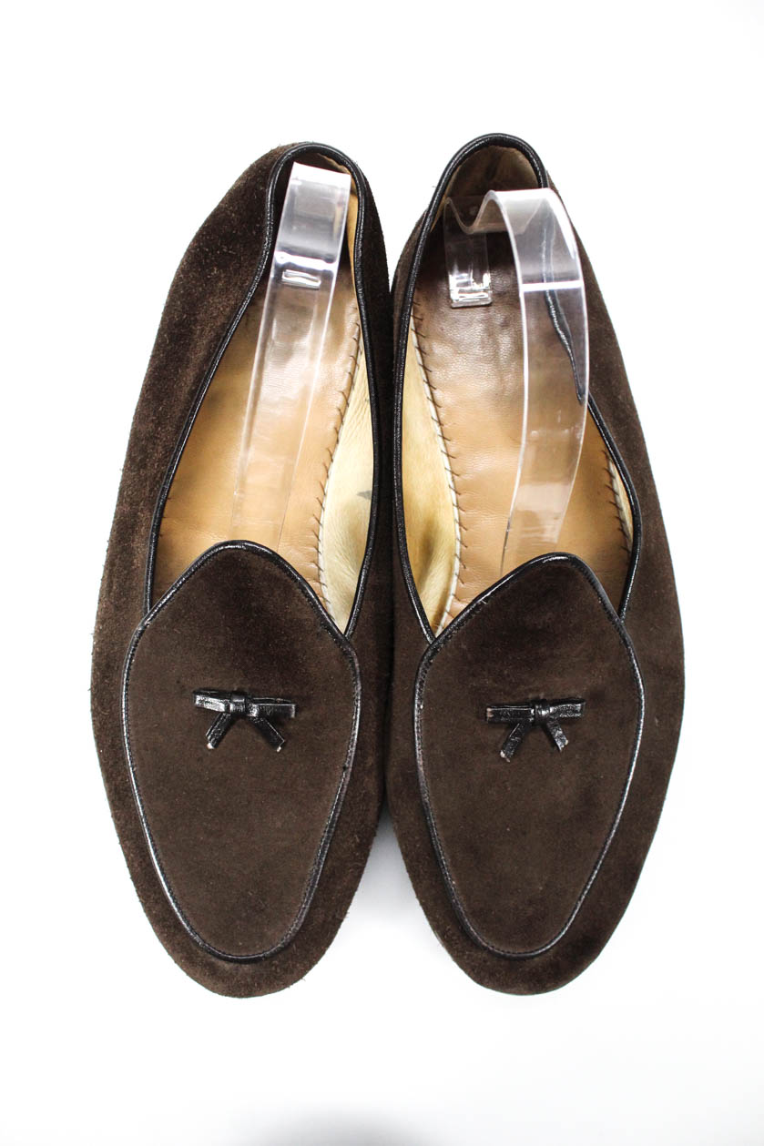 Belgian Shoes Mens Mr. Casual Suede Loafers Brown Black