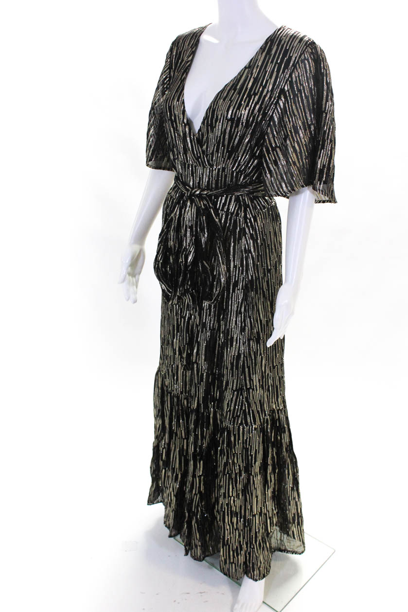 ba&sh metallic nixon gown