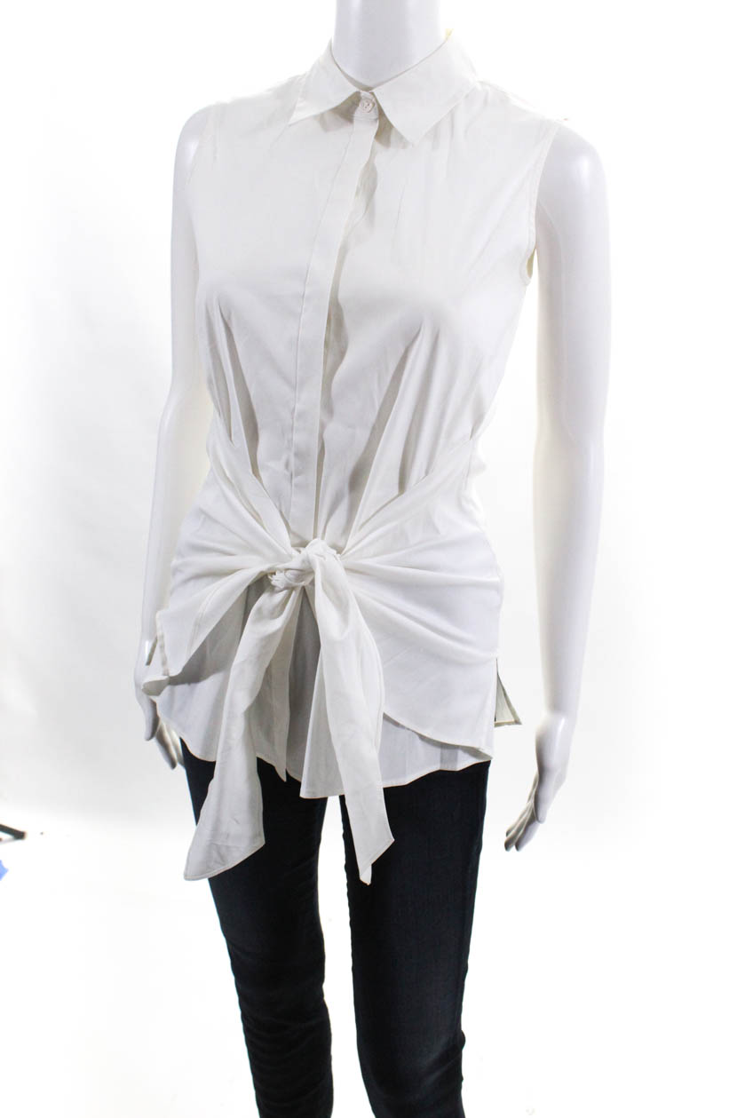 white womans blouse