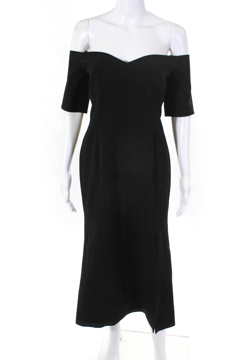 Jill Jill Stuart Womens Marisol Off The Shoulder Dress Black Size 12 ...