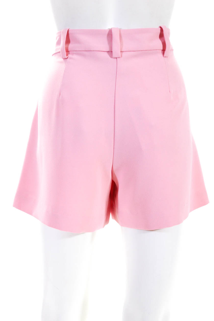 Trina Turk Womens Side Zip Pleated Short Shorts Pink Size 0 | eBay