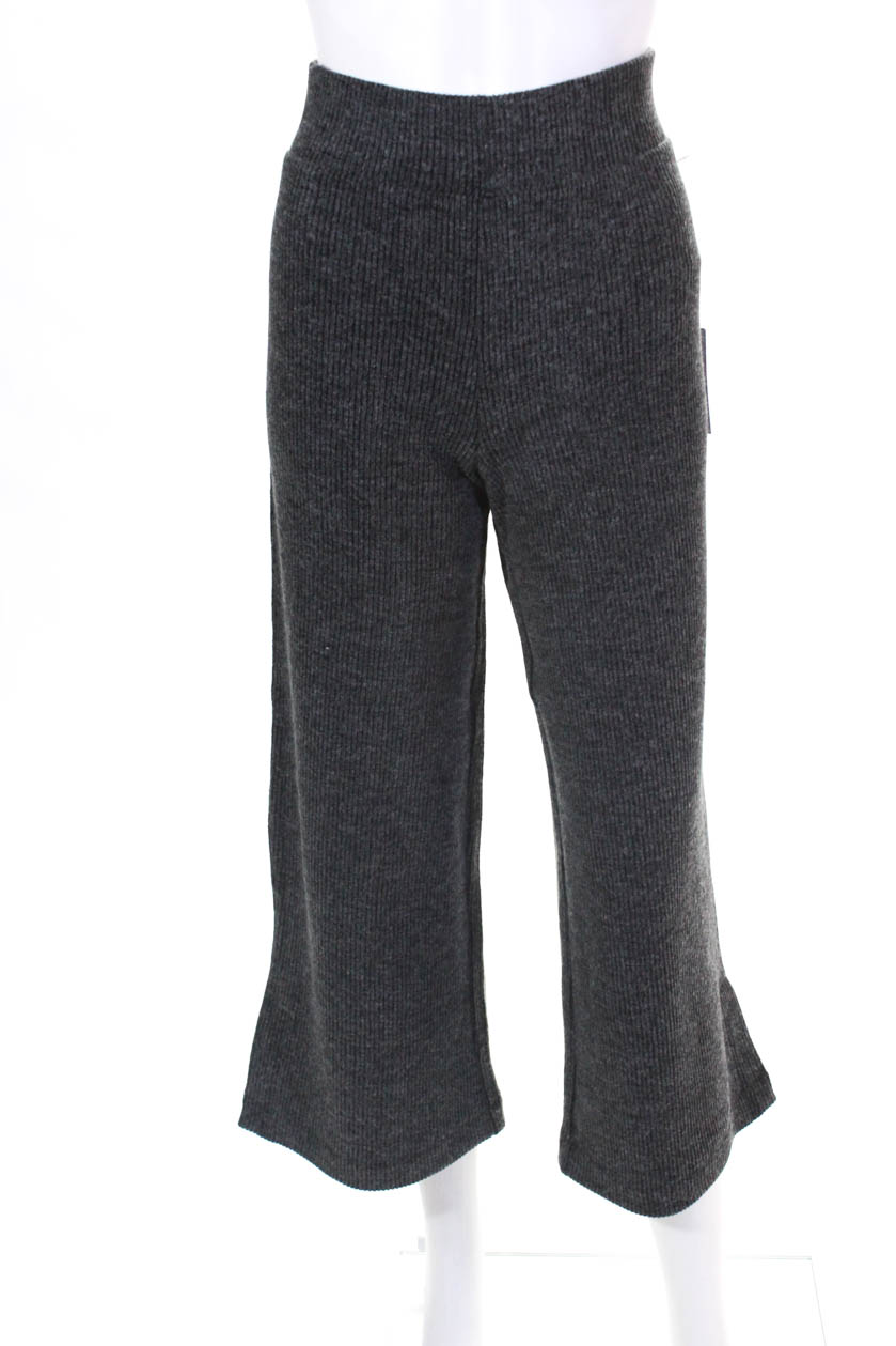 ribbed wide leg culottes