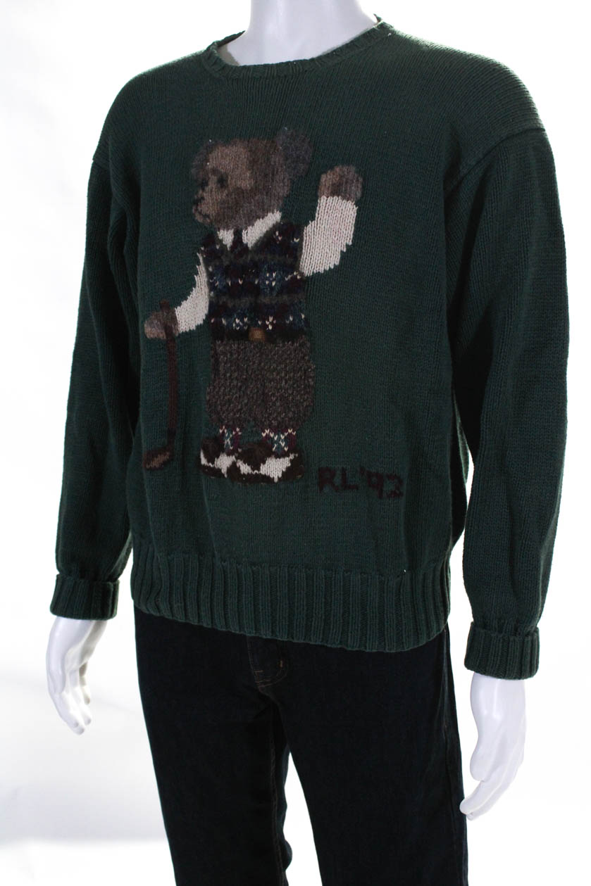 ralph lauren sweaters with teddy bear