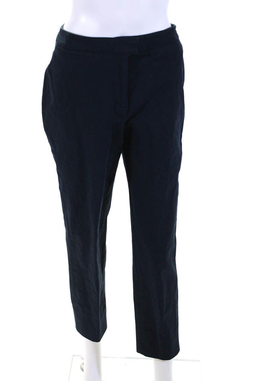 navy blue cotton pants womens