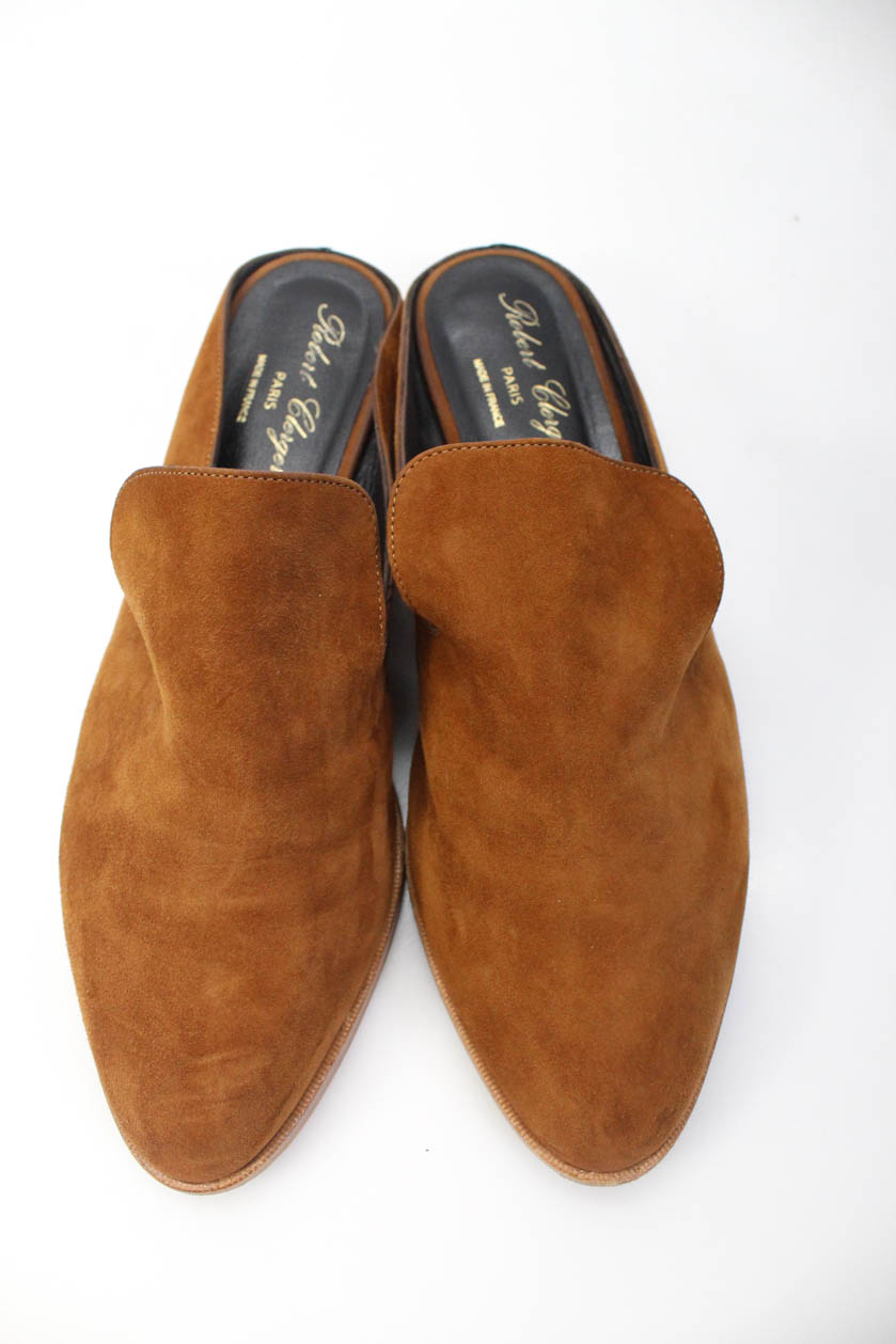 suede mules womens