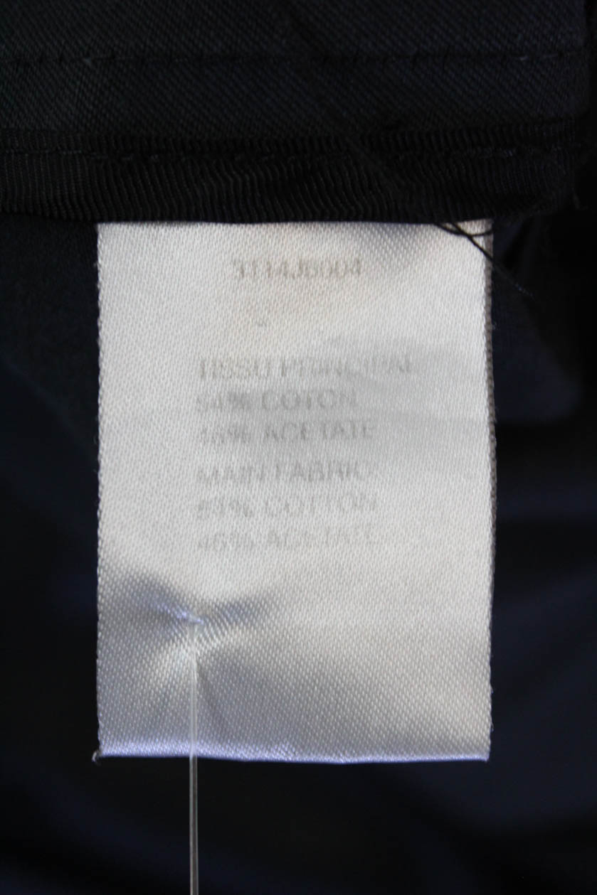 Carven Womens A Line Pleated Midi Skirt Black Cotton Size EUR 36