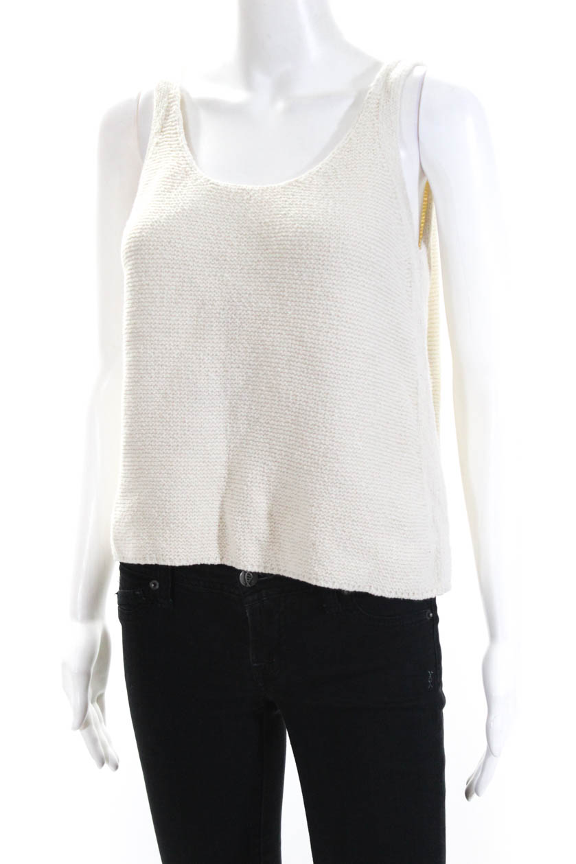 vince white tank top