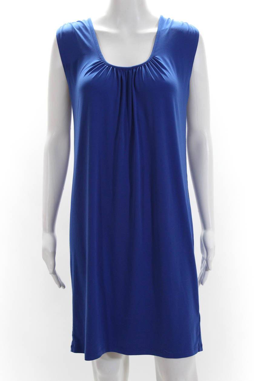 Michael Michael Kors Womens Sleeveless Scoop Neck Mini Dress Blue Size ...