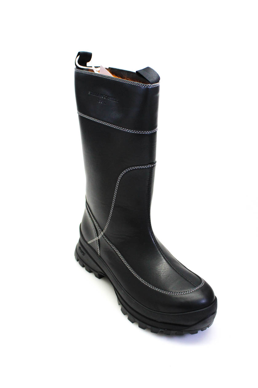 womens black utility boots