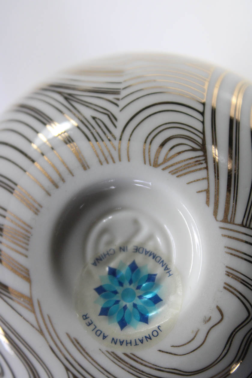 Jonathan Adler Maison Blanche Metallic Cups Dog Butter Dish Candles Lot