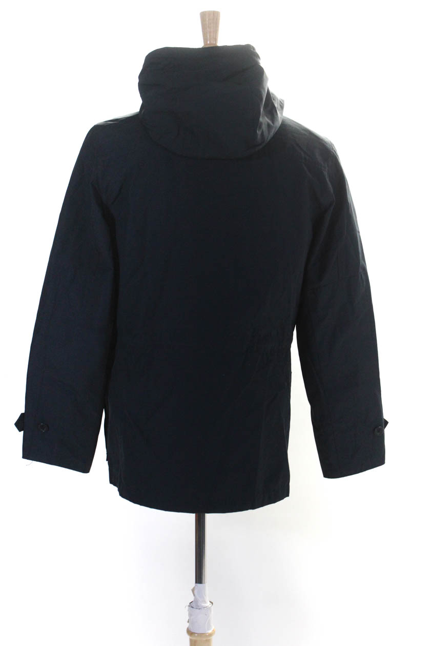 Linea Uomo Mens Two Button Zip Front Notched Lapel Jacket Gray Black S -  Shop Linda's Stuff