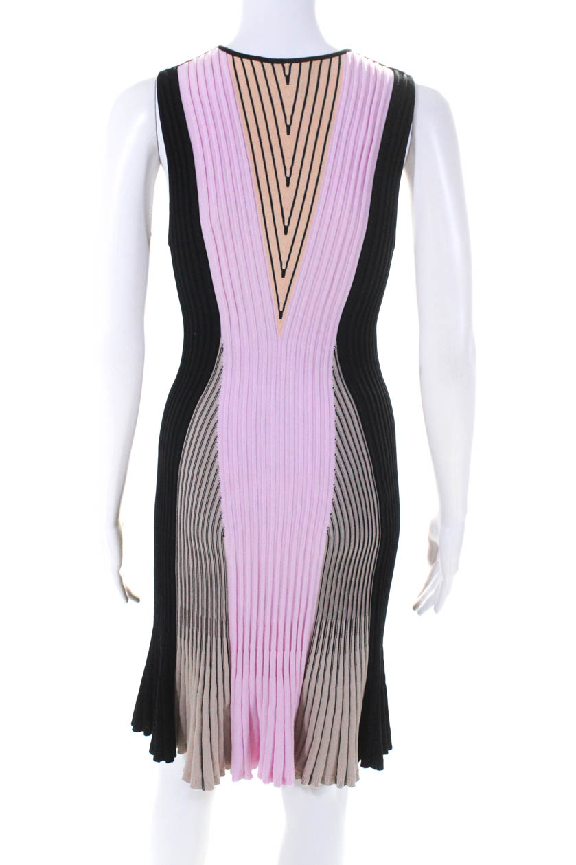Ohne Titel Women Knit Stripe Sleeveless Midi Fit & Flare Dress