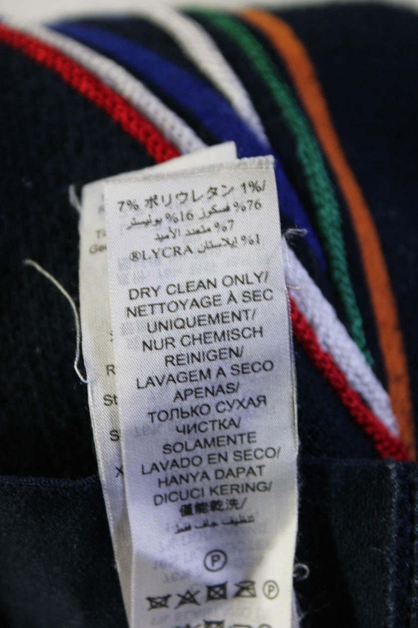 Tory Sport Womens Navy Check Jacquard Skirt Blue Size S 12716191