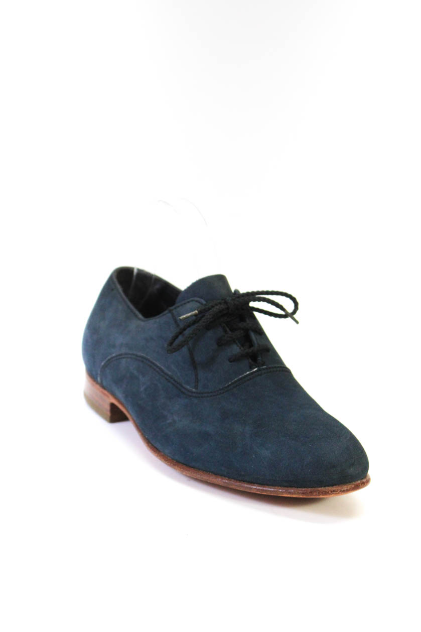 Florsheim Mens Suede Lace Up Oxford Dress Shoes Midnight  display picture 3