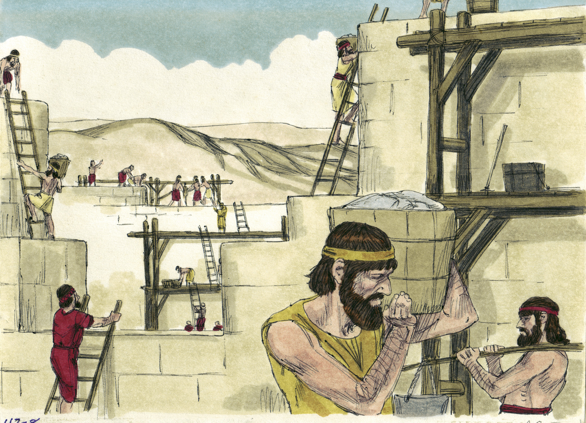 Ездра 3 глава. Стены Иерусалима Неемия. Неемия восстановление стен Иерусалима. Неемия строит стены Иерусалима. Неемия Библия.