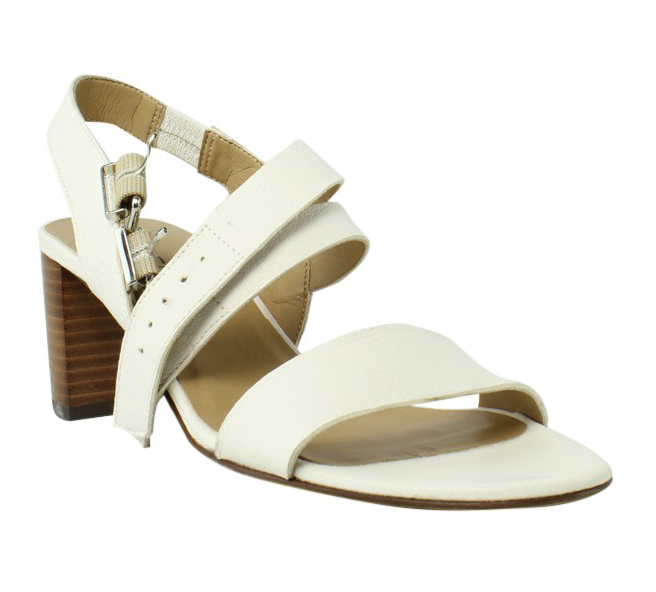 womens white strappy heels