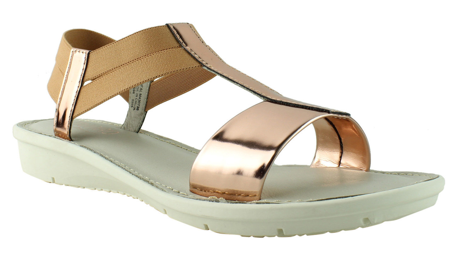 Munro Womens Ideal Gold TStrap Sandals Size 6.5 eBay