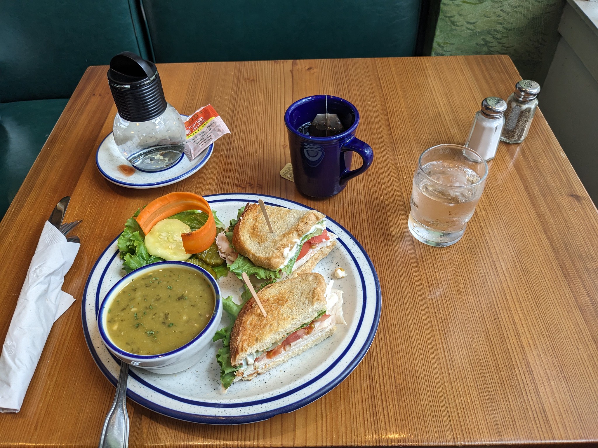 Sandwich and Soup at The Little Swiss Cafe
