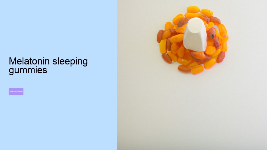 melatonin sleeping gummies