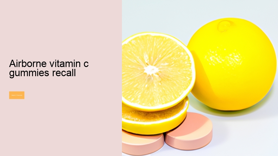 airborne vitamin c gummies recall