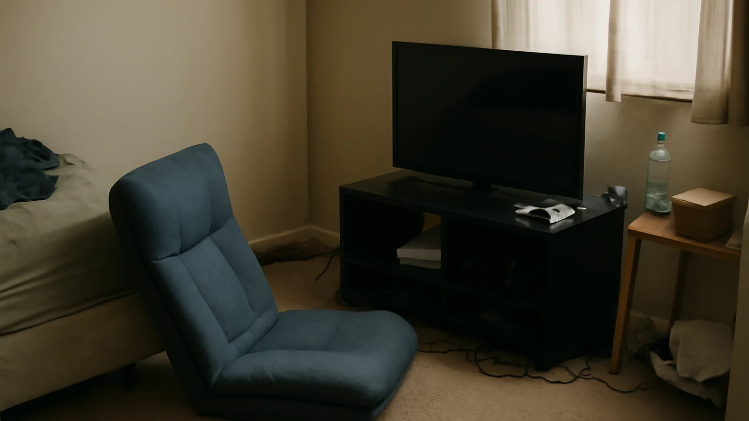 Realistic floor gaming chair setup for small room setup