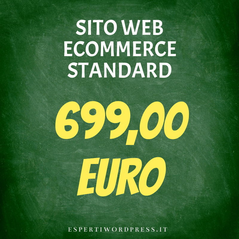sito web ecommerce standard