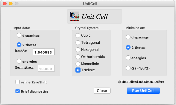 UnitCell GUI