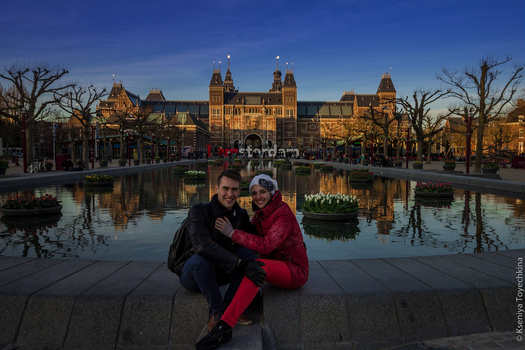 На ней мы нашли второй памятник I amsterdam. На этой фотке только феерверков не