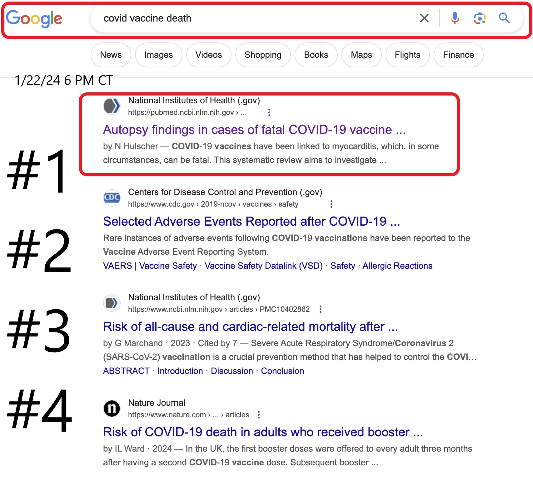 Trending #1 in Google: Sudden, unexplained death among the vaccinated with no antecedent disease,