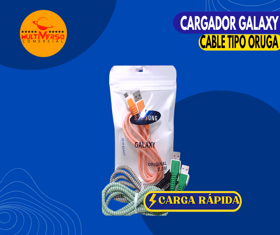 CABLE CARGADOR ORUGA V8