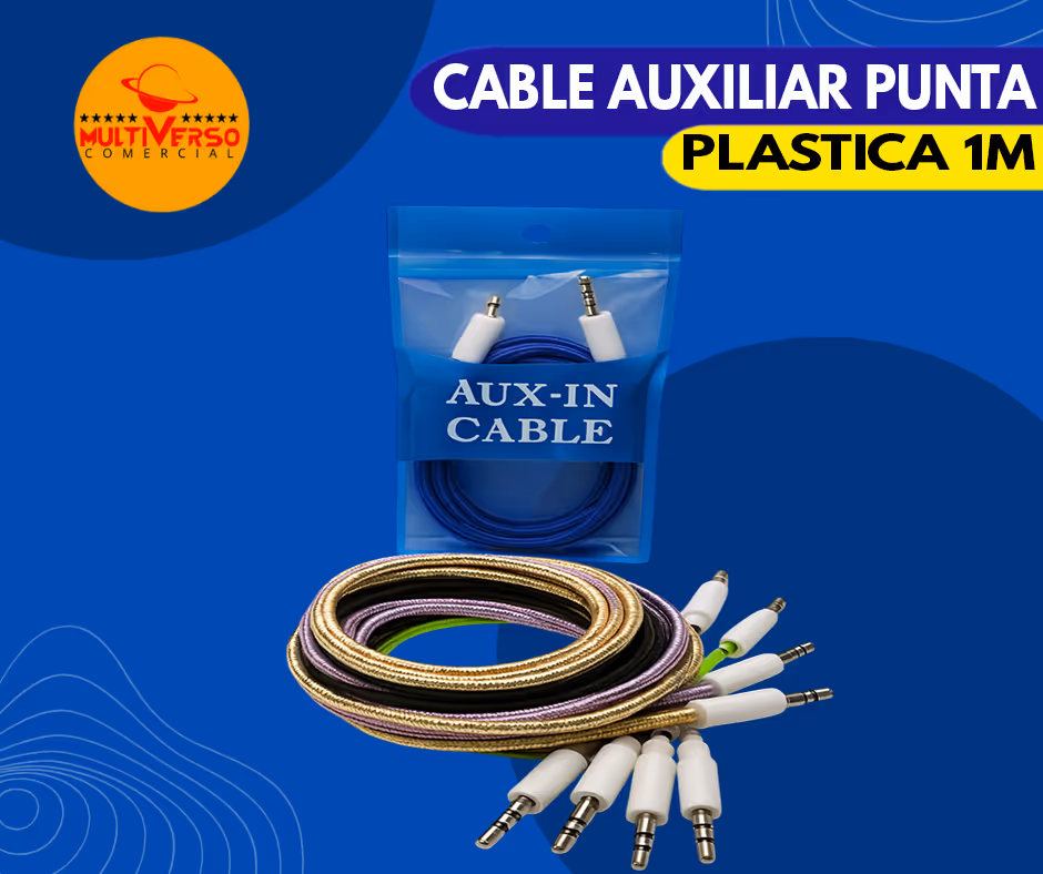 CABLE AUXILIAR PUNTA PLASTICA 1 METRO