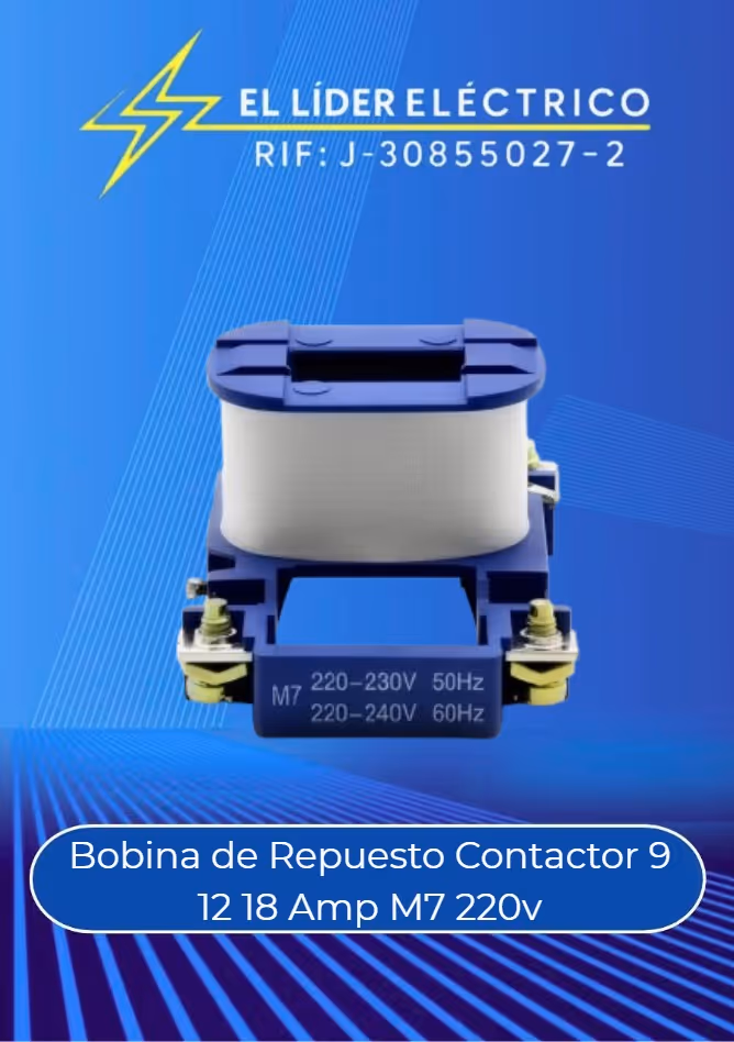 Bobina de Repuesto Contactor 9 12 18 Amp M7 220v 