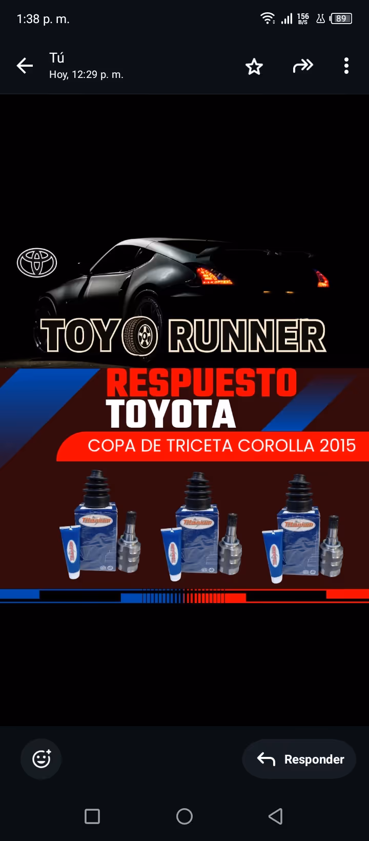Copa triceta Corolla 15/titanium 