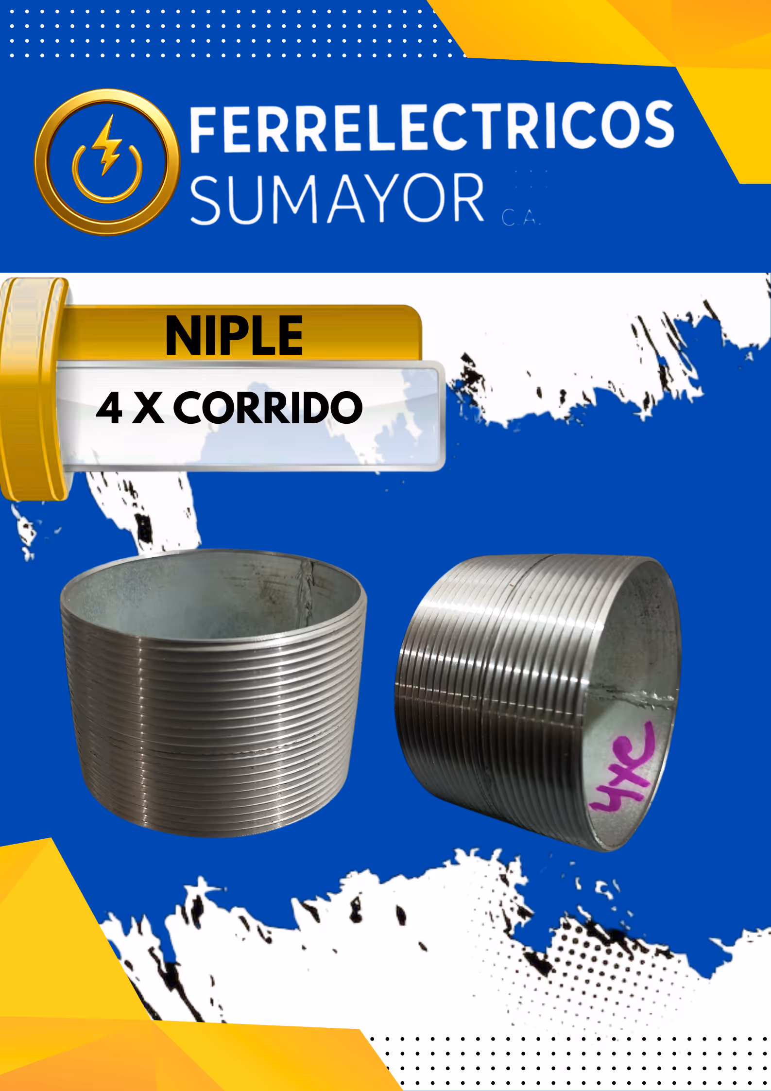NIPLE 4 X CORRIDO