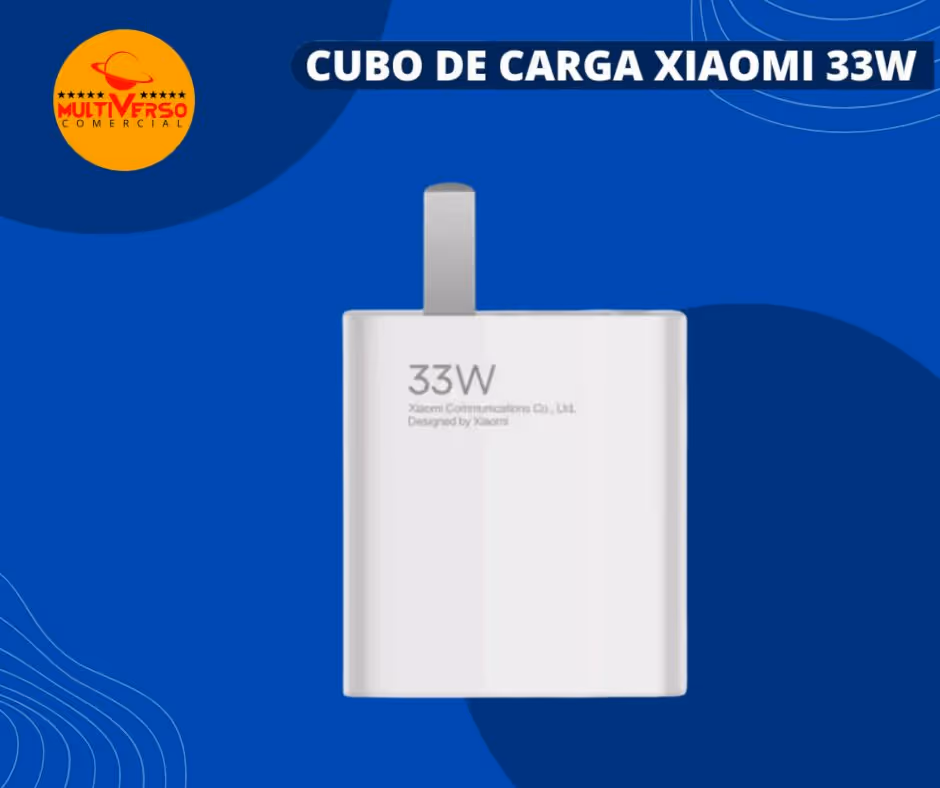 CUBO DE CARGA XIAOMI 33W