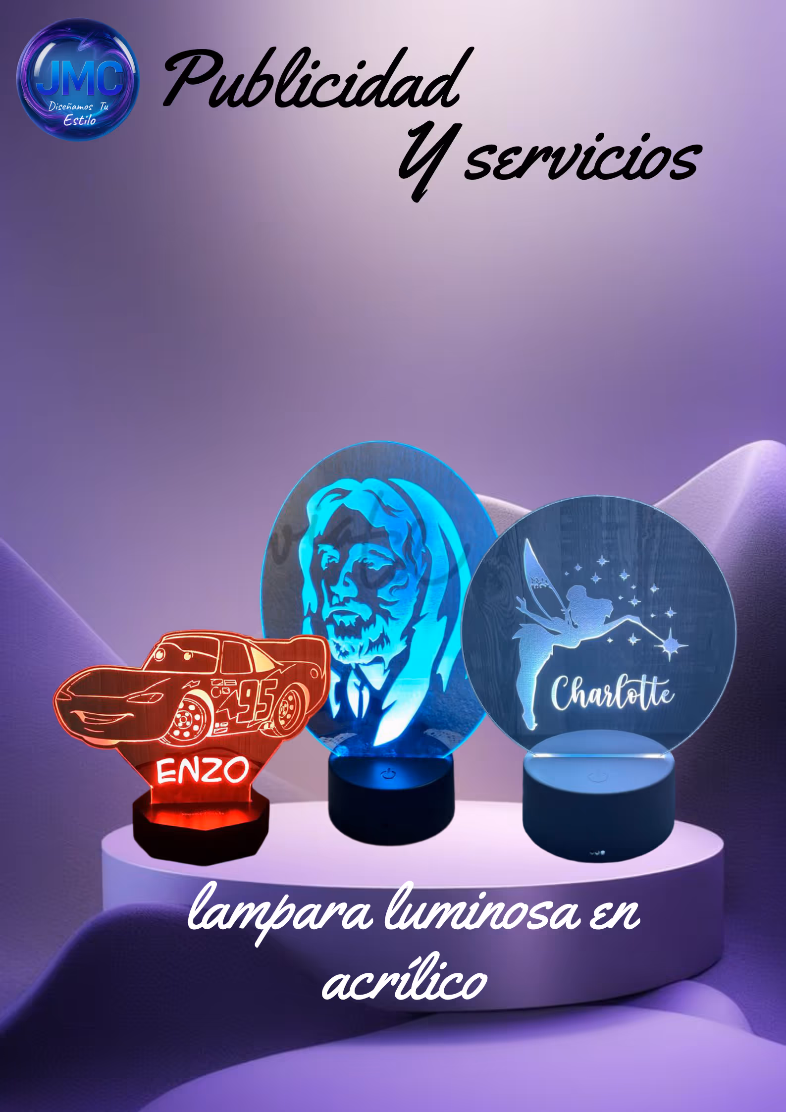LAMPARA LUMINOSA EN ACRÍLICO 