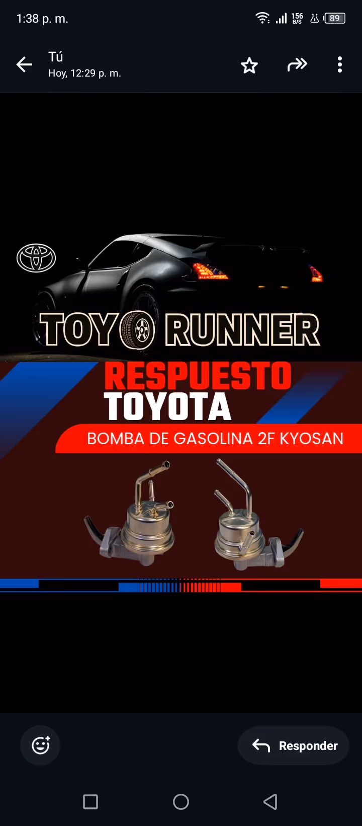 Bomba gasolina 2f kyosan 