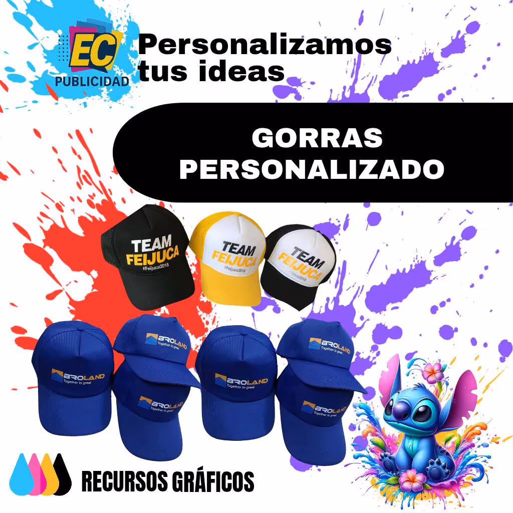 PERSONALIZAMOS TUS GORRAS