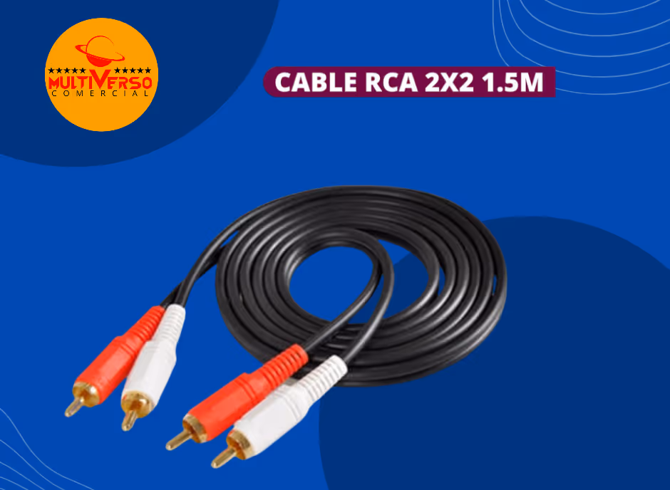 CABLE RCA 2X2 1.5M