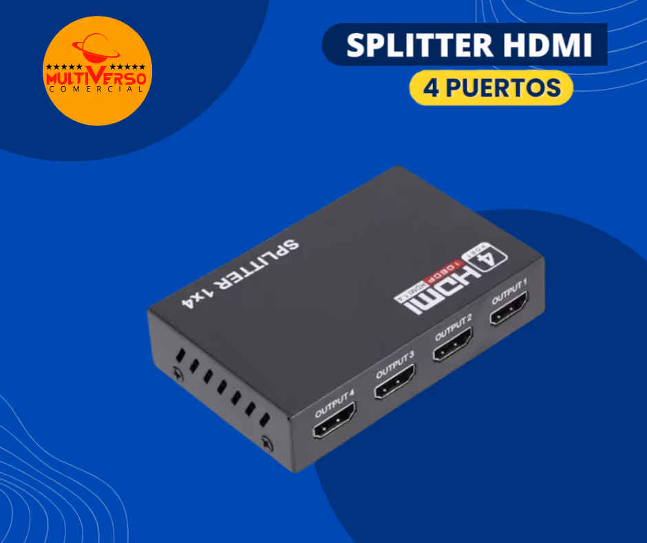 SPLITTER HDMI 4 PUERTO