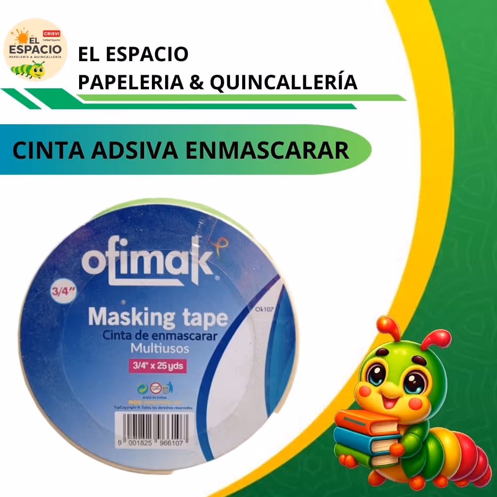 Cinta adhesiva enmascarar 