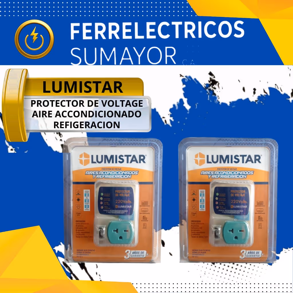 Lumistar protector de voltaje aire acondicionado refrigeracion 