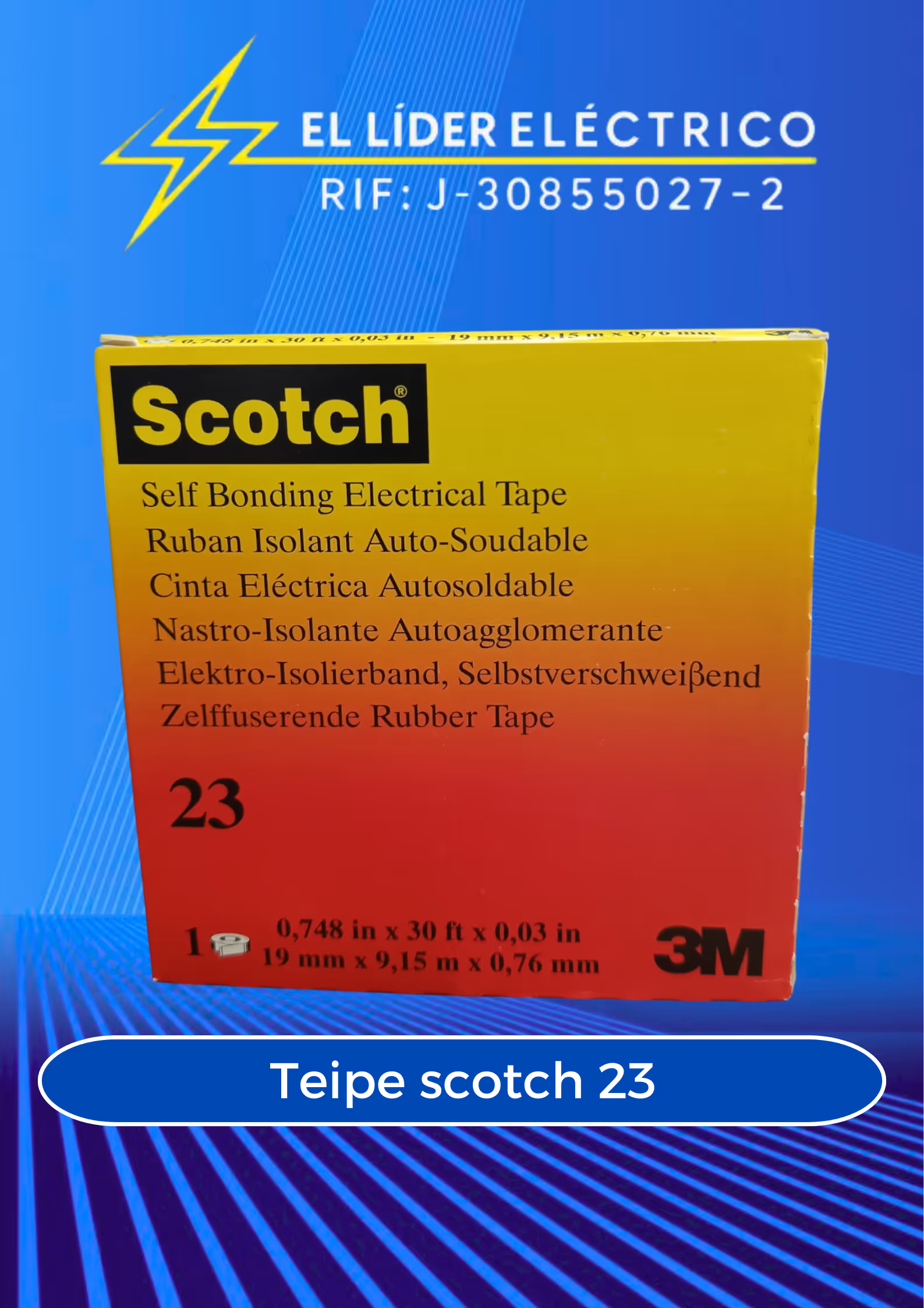 TEIPE 23 SCOTCH 3M AUTOFUNDENTE