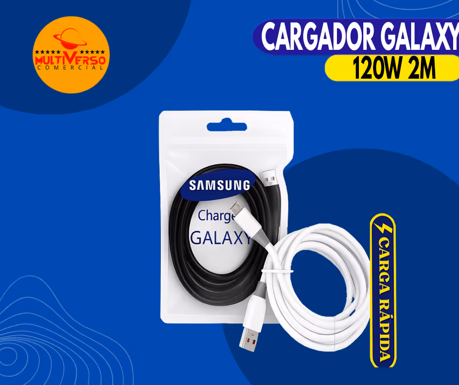 CABLE CARGADOR DE 120W DE 2Mts