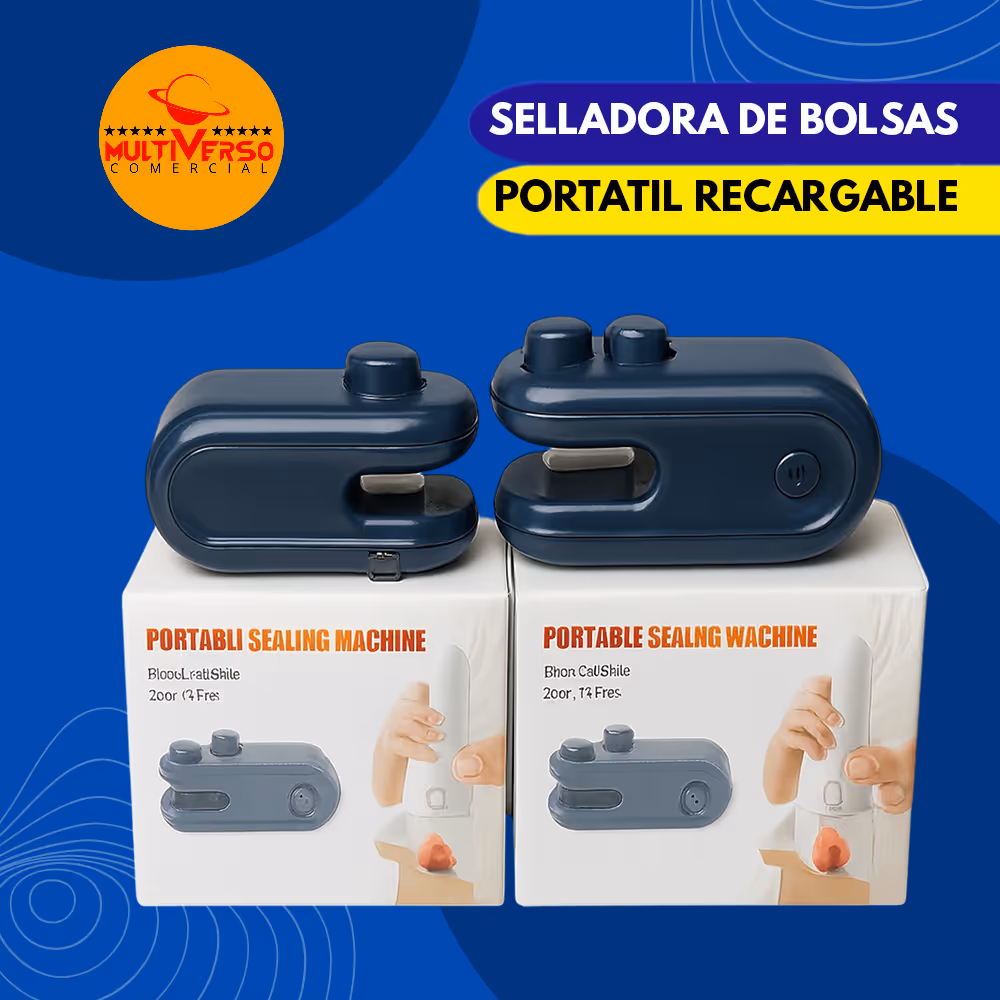 SELLADORA DE BOLSA PORTATIL RECARGABLE