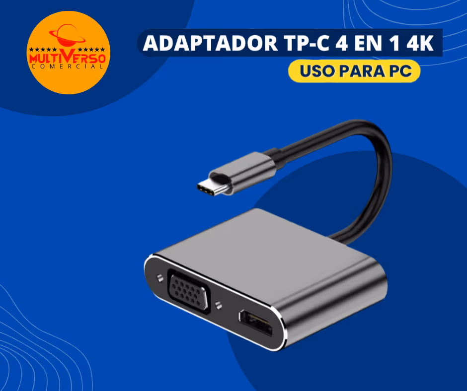 ADAPTADOR TP-C 4 EN 1 4K